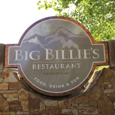 Big Billie's Restaurant Sign