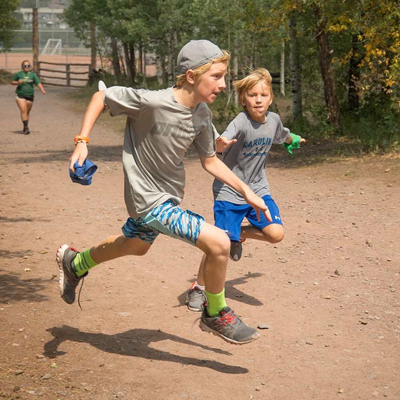 Two Boys Running in Telluride