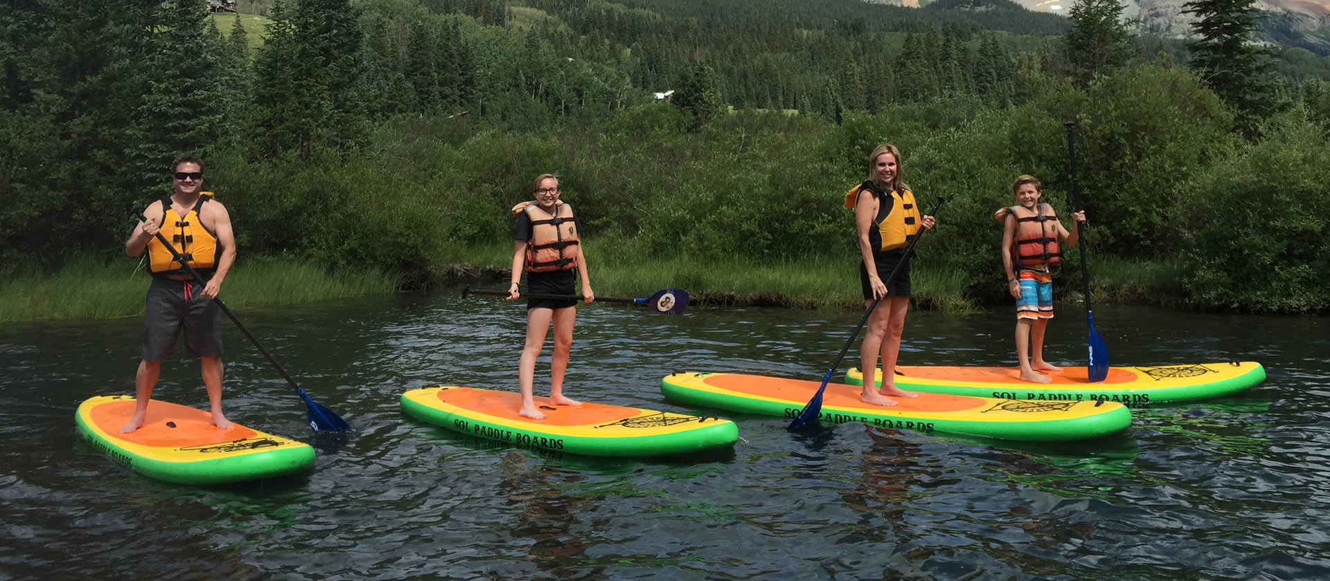 Family Stand Up Paddleboarding