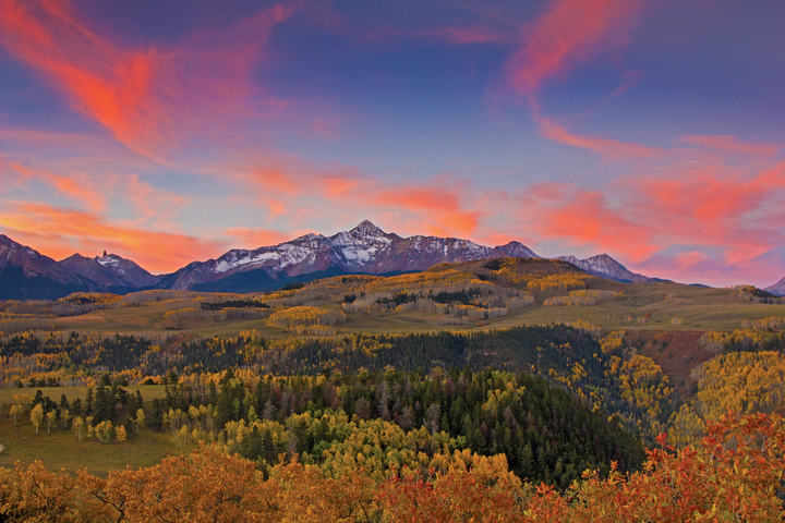 Wilson Peak in the Fall at Telluride Ski Resort | Photographed by Ryan Bonneau