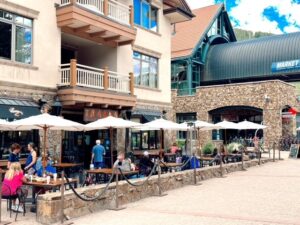 Tracks Cafe & Bar Outdoor Lunch Spot in Mountain Village / Telluride Colorado