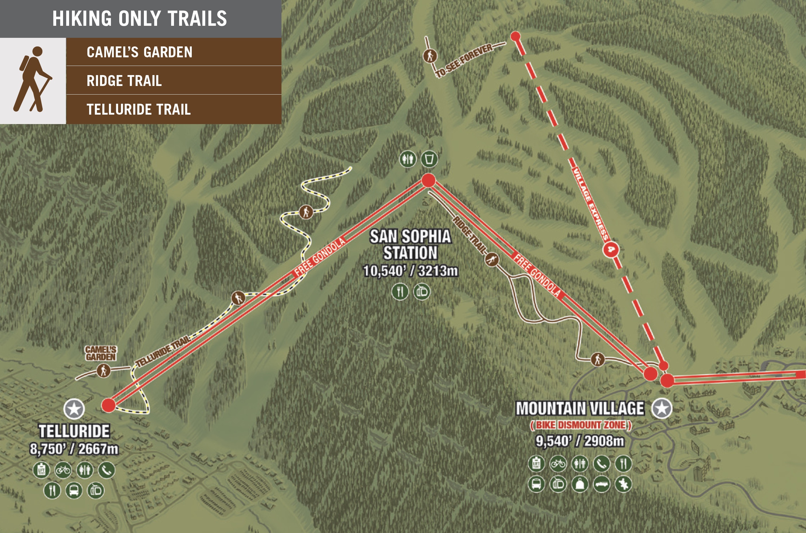The Villages Map and Hiking Trails