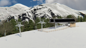 Telluride Ski Resort Chair 9 Rendering Arial View